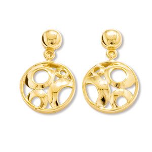 Gold Earrings - Circles
