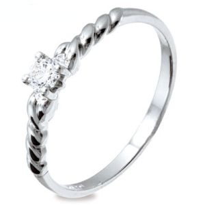 Diamond Platinum Ring - Fancy