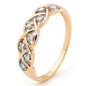 Diamond Rose Gold Ring - Dreamweaver