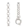 Silver Necklace - Belcher Chain 5.00mm x 45cm Bolt Ring