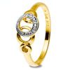 Diamond Gold Ring - Circles