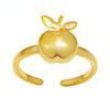 Gold Toe Ring - Apple
