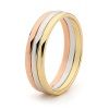 3 Tone Gold Ring - Wedding Bands