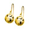Gold Earrings - Hook Ball