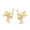 Diamond Gold Earrings - Dove