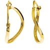 Gold Earrings - Hoop Twisted