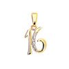 Diamond Gold Pendant - 16