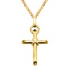 Gold Pendant - Cross Bevelled