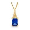 Sapphire Gold Pendant