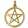Gold Charm - Pentagram in Circle